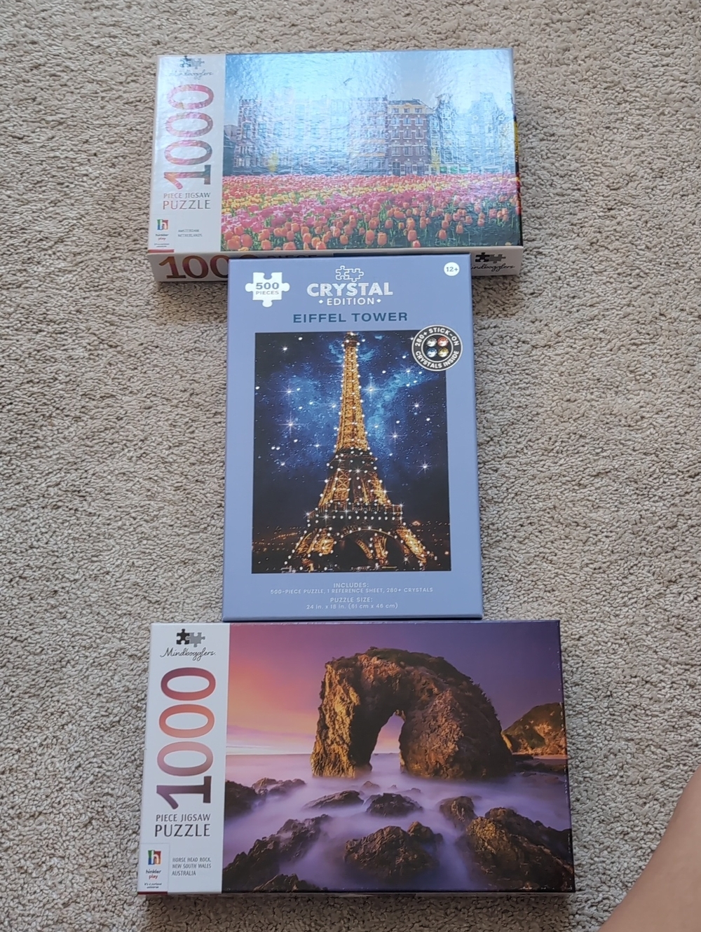 Two 1000 Piece Puzzle And One 500 Piece Puzzle